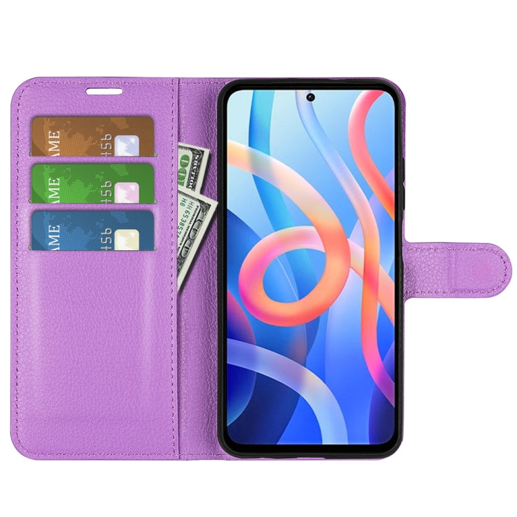 For Xiaomi Redmi Note 11 Litchi Texture Horizontal Flip Protective Case with Holder & Card Slots & Wallet