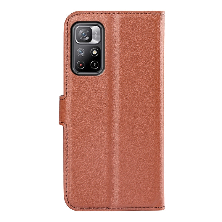 For Xiaomi Redmi Note 11 Litchi Texture Horizontal Flip Protective Case with Holder & Card Slots & Wallet
