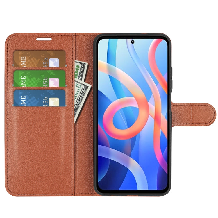 For Xiaomi Redmi Note 11 Litchi Texture Horizontal Flip Protective Case with Holder & Card Slots & Wallet
