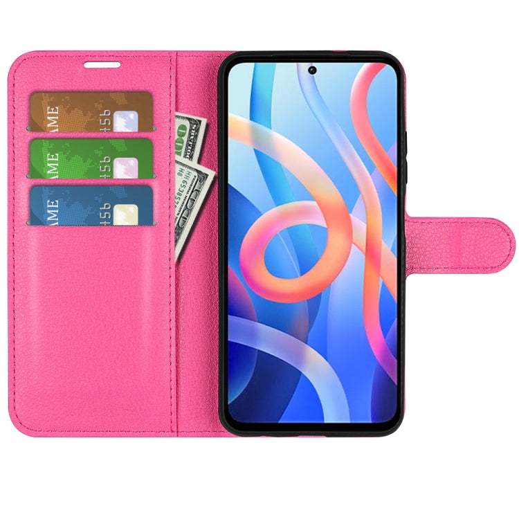 For Xiaomi Redmi Note 11 Litchi Texture Horizontal Flip Protective Case with Holder & Card Slots & Wallet