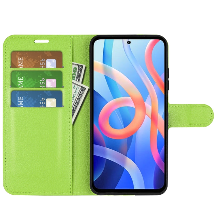 For Xiaomi Redmi Note 11 Litchi Texture Horizontal Flip Protective Case with Holder & Card Slots & Wallet