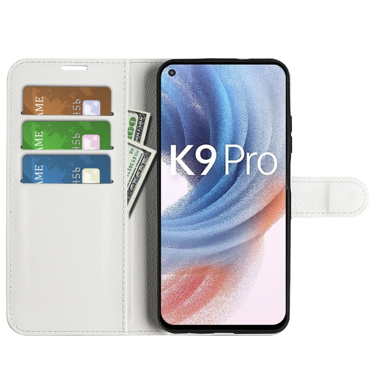 For OPPO K9 Pro Litchi Texture Horizontal Flip Protective Case with Holder & Card Slots & Wallet