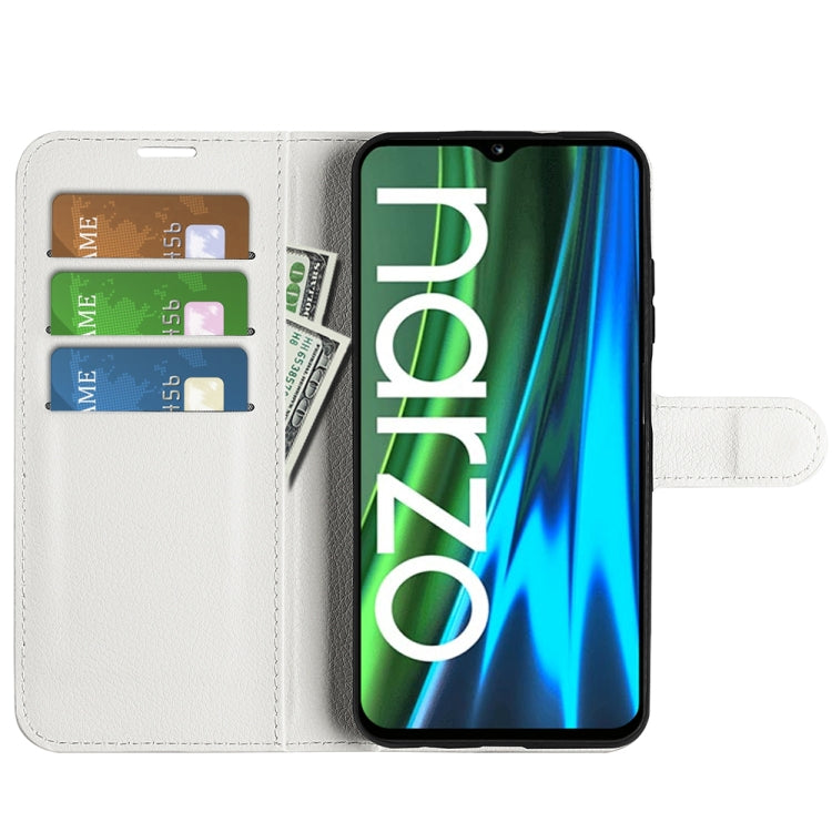 For OPPO Realme Narzo 50i Litchi Texture Horizontal Flip Protective Case with Holder & Card Slots & Wallet