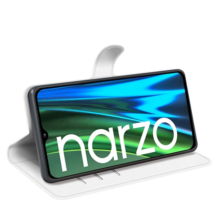 For OPPO Realme Narzo 50i Litchi Texture Horizontal Flip Protective Case with Holder & Card Slots & Wallet