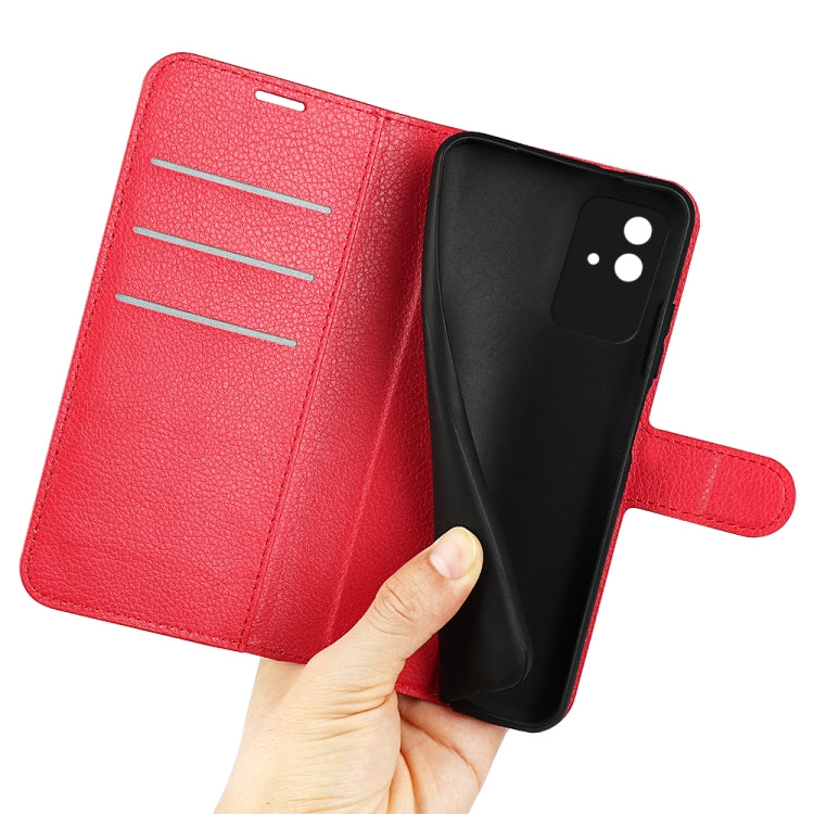 For OPPO Realme Narzo 50i Litchi Texture Horizontal Flip Protective Case with Holder & Card Slots & Wallet
