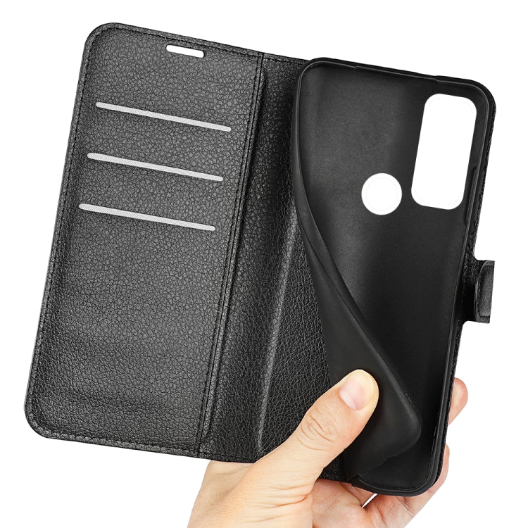 For TCL 20 R 5G Litchi Texture Horizontal Flip Phone Protective Case with Holder & Card Slots & Wallet