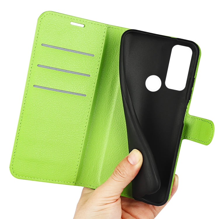 For TCL 20 R 5G Litchi Texture Horizontal Flip Phone Protective Case with Holder & Card Slots & Wallet