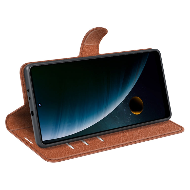 For ZTE Blade V30 Litchi Texture Horizontal Flip Phone Protective Case with Holder & Card Slots & Wallet