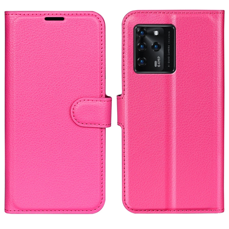 For ZTE Blade V30 Litchi Texture Horizontal Flip Phone Protective Case with Holder & Card Slots & Wallet