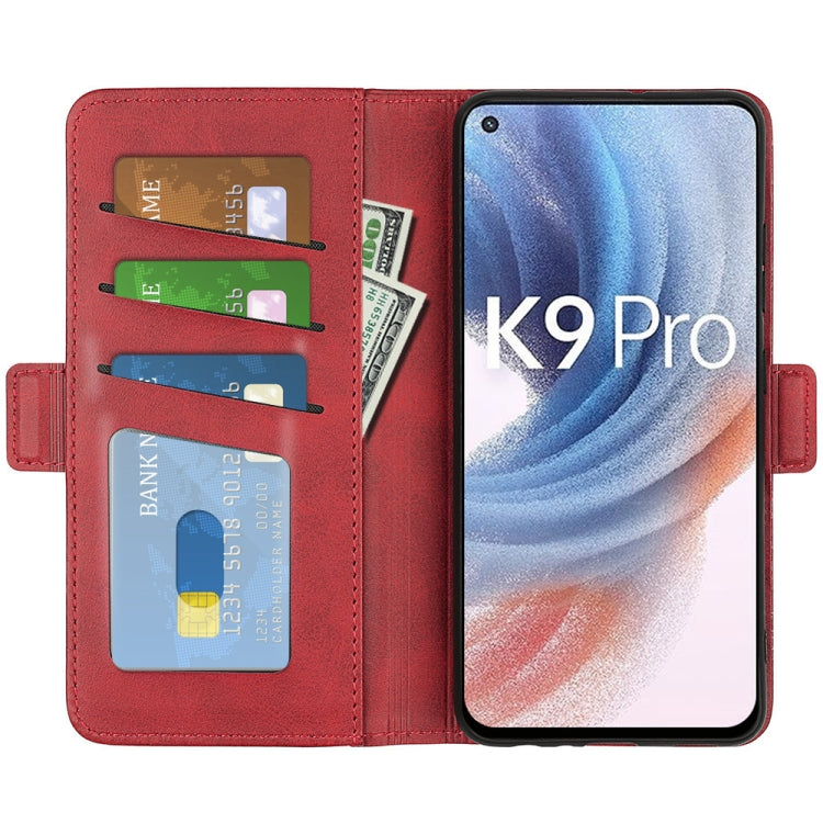 For OPPO K9 Pro Dual-side Magnetic Buckle Horizontal Flip Leather Case with Holder & Card Slots & Wallet