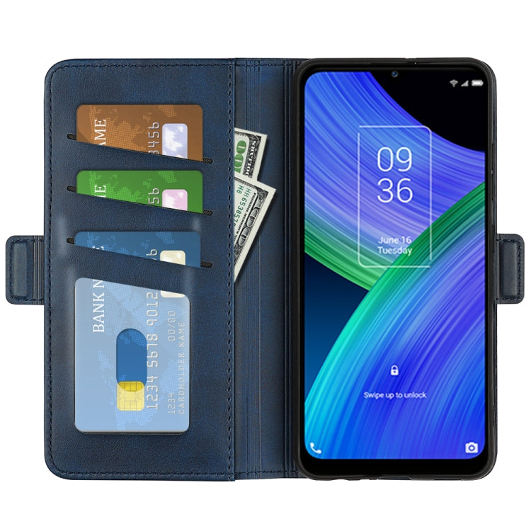 For TCL 20 R 5G Dual-side Magnetic Buckle Horizontal Flip Phone Leather Case with Holder & Card Slots & Wallet