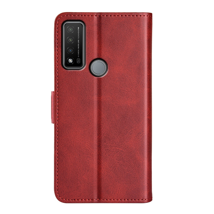 For TCL 20 R 5G Dual-side Magnetic Buckle Horizontal Flip Phone Leather Case with Holder & Card Slots & Wallet