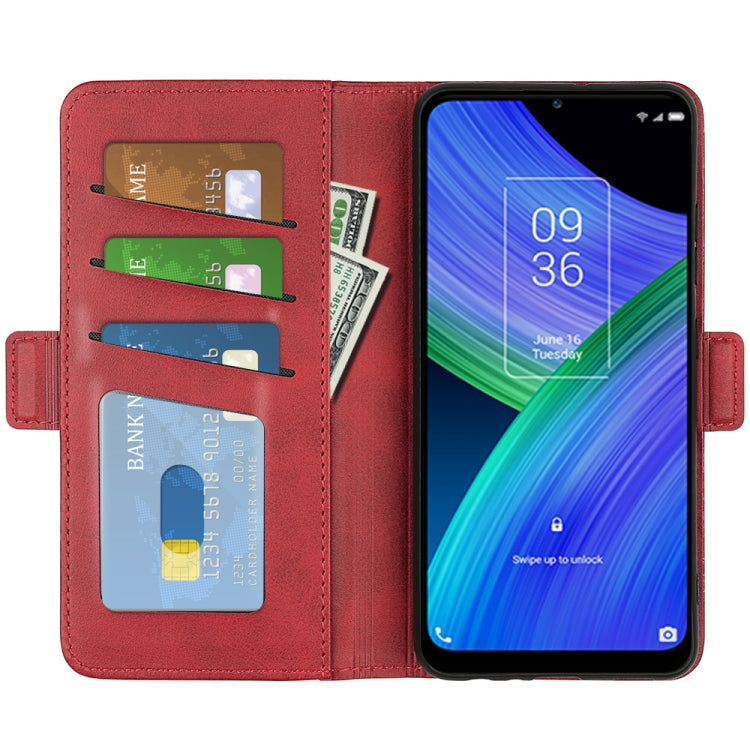 For TCL 20 R 5G Dual-side Magnetic Buckle Horizontal Flip Phone Leather Case with Holder & Card Slots & Wallet