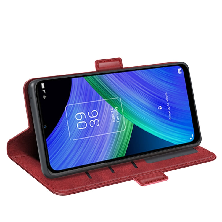 For TCL 20 R 5G Dual-side Magnetic Buckle Horizontal Flip Phone Leather Case with Holder & Card Slots & Wallet