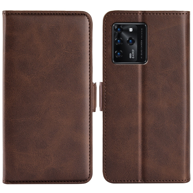 For ZTE Blade V30 Dual-side Magnetic Buckle Horizontal Flip Phone Leather Case with Holder & Card Slots & Wallet