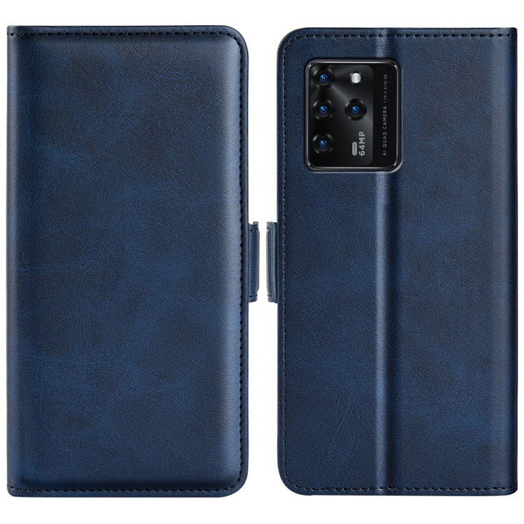 For ZTE Blade V30 Dual-side Magnetic Buckle Horizontal Flip Phone Leather Case with Holder & Card Slots & Wallet