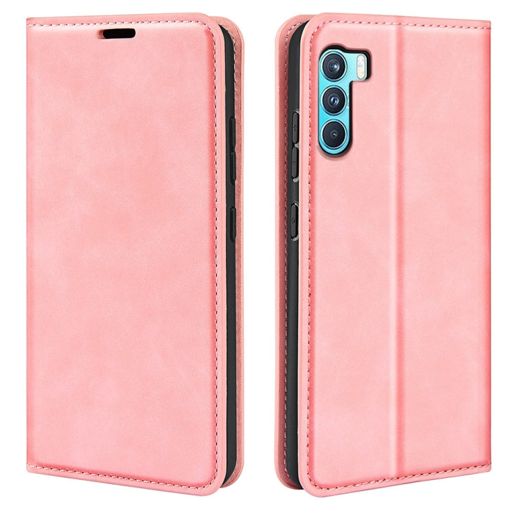 For OPPO K9 Pro Retro-skin Business Magnetic Suction Leather Case with Holder & Card Slots & Wallet