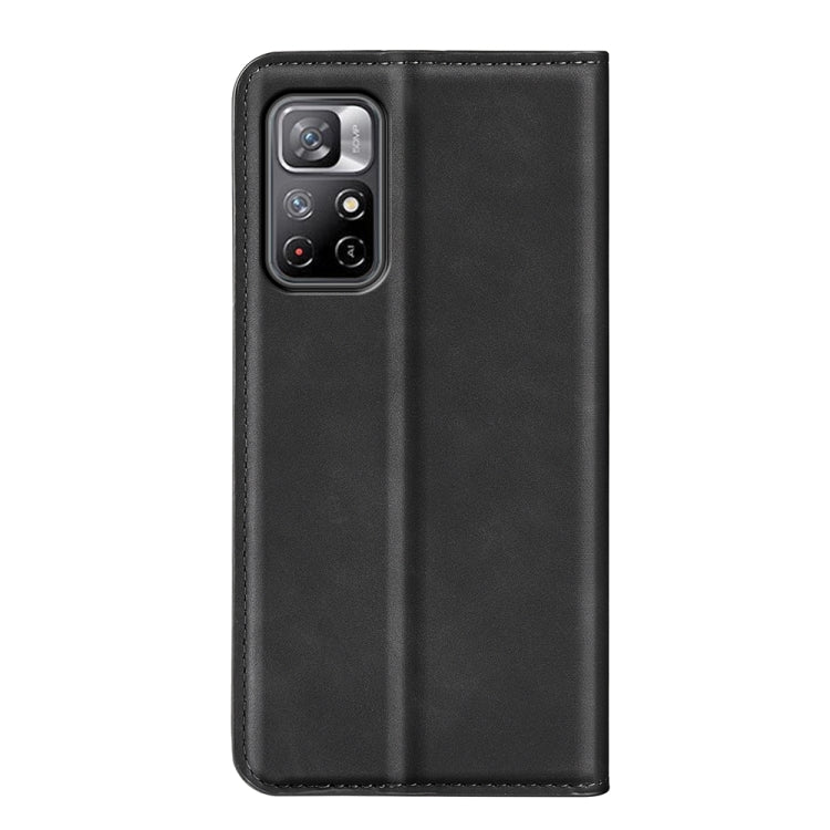 For Xiaomi Redmi Note 11 Retro-skin Magnetic Suction Leather Case with Holder & Card Slots & Wallet