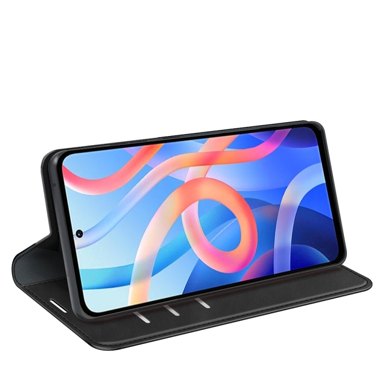 For Xiaomi Redmi Note 11 Retro-skin Magnetic Suction Leather Case with Holder & Card Slots & Wallet