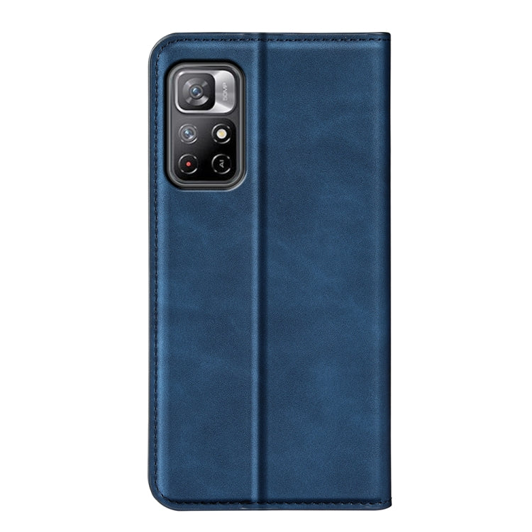 For Xiaomi Redmi Note 11 Retro-skin Magnetic Suction Leather Case with Holder & Card Slots & Wallet