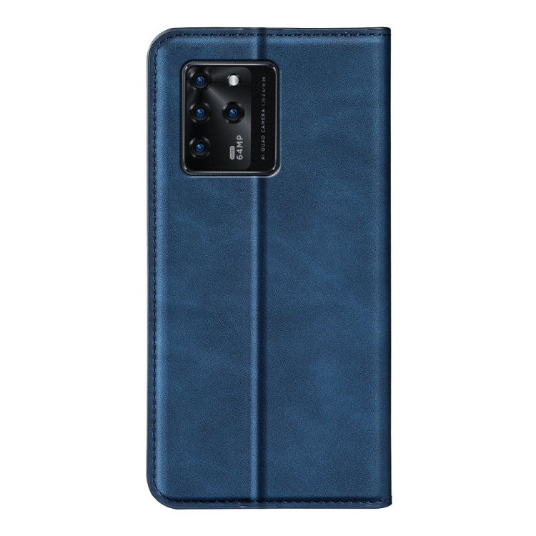 For ZTE Blade V30 Retro-skin Business Magnetic Suction Phone Leather Case with Holder & Card Slots & Wallet