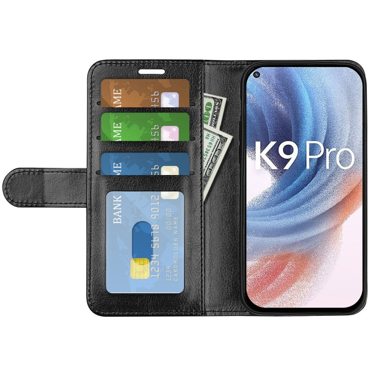 For OPPO K9 Pro R64 Texture Single Horizontal Flip Protective Case with Holder & Card Slots & Wallet& Photo Frame