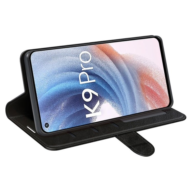 For OPPO K9 Pro R64 Texture Single Horizontal Flip Protective Case with Holder & Card Slots & Wallet& Photo Frame
