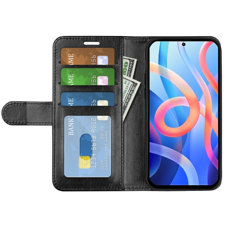 For Xiaomi Redmi Note 11 R64 Texture Single Horizontal Flip Protective Case with Holder & Card Slots & Wallet & Photo Frame