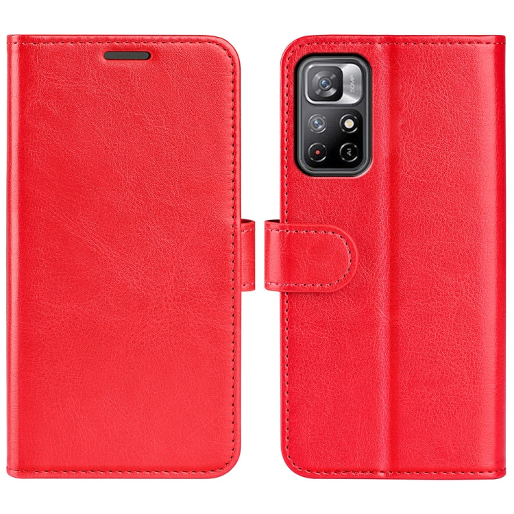 For Xiaomi Redmi Note 11 R64 Texture Single Horizontal Flip Protective Case with Holder & Card Slots & Wallet & Photo Frame