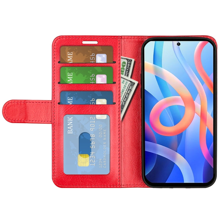 For Xiaomi Redmi Note 11 R64 Texture Single Horizontal Flip Protective Case with Holder & Card Slots & Wallet & Photo Frame
