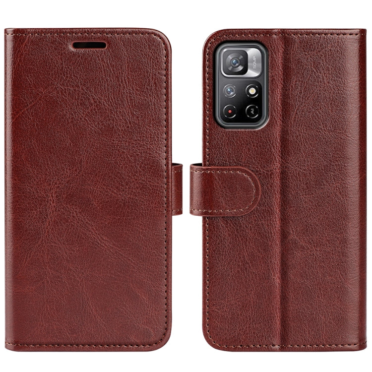 For Xiaomi Redmi Note 11 R64 Texture Single Horizontal Flip Protective Case with Holder & Card Slots & Wallet & Photo Frame