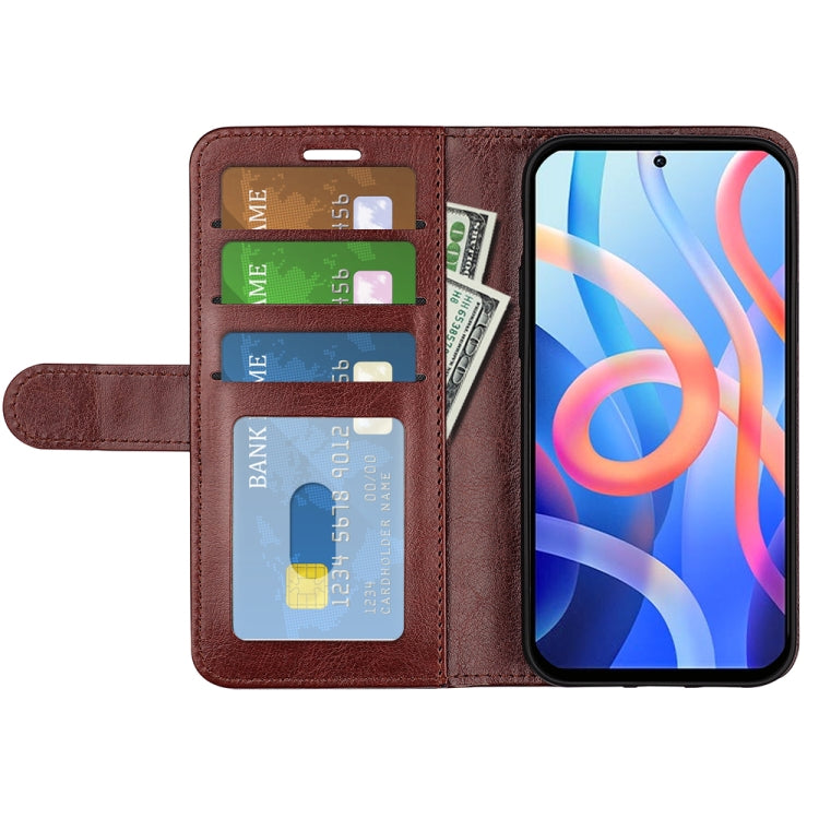 For Xiaomi Redmi Note 11 R64 Texture Single Horizontal Flip Protective Case with Holder & Card Slots & Wallet & Photo Frame