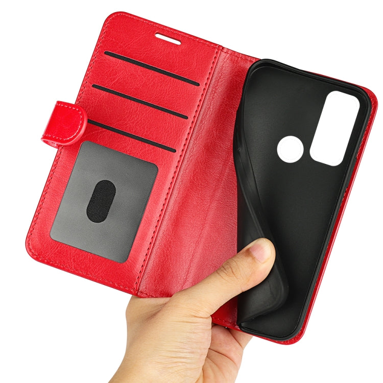 For TCL 20 R 5G R64 Texture Single Horizontal Flip Phone Protective Case with Holder & Card Slots & Wallet& Photo Frame