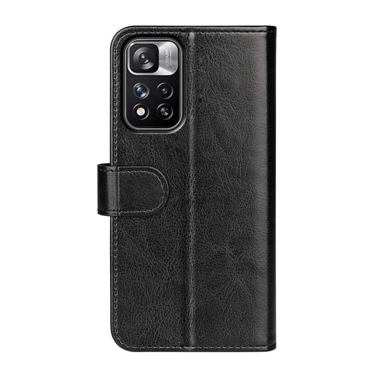 For Xiaomi Redmi Note 11 Pro / Note 11 Pro+ R64 Texture Single Horizontal Flip Protective Case with Holder & Card Slots & Wallet & Photo Frame