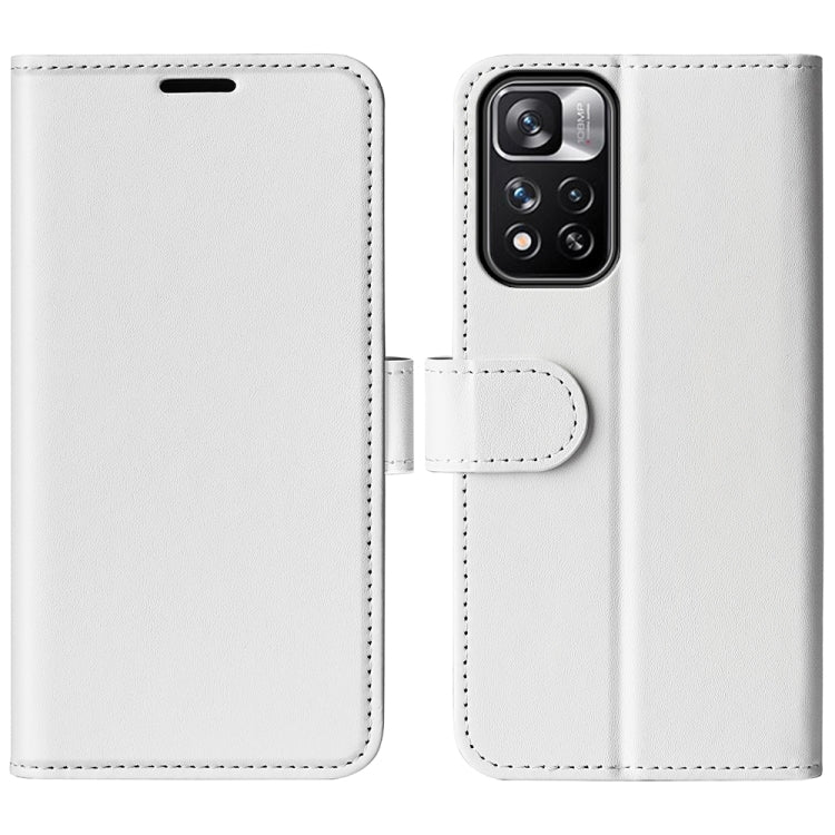 For Xiaomi Redmi Note 11 Pro / Note 11 Pro+ R64 Texture Single Horizontal Flip Protective Case with Holder & Card Slots & Wallet & Photo Frame