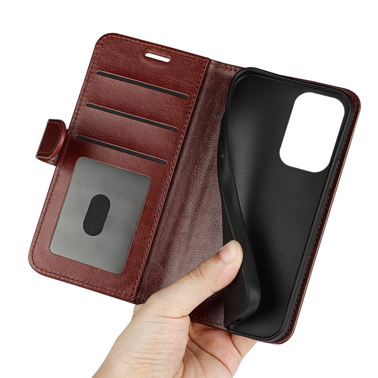 For Xiaomi Redmi Note 11 Pro / Note 11 Pro+ R64 Texture Single Horizontal Flip Protective Case with Holder & Card Slots & Wallet & Photo Frame