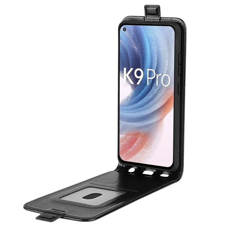 For OPPO K9 Pro R64 Texture Single Vertical Flip Leather Protective Case with Card Slots & Photo Frame