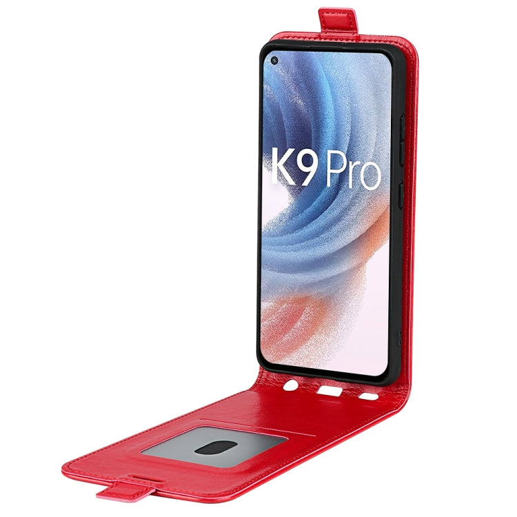 For OPPO K9 Pro R64 Texture Single Vertical Flip Leather Protective Case with Card Slots & Photo Frame