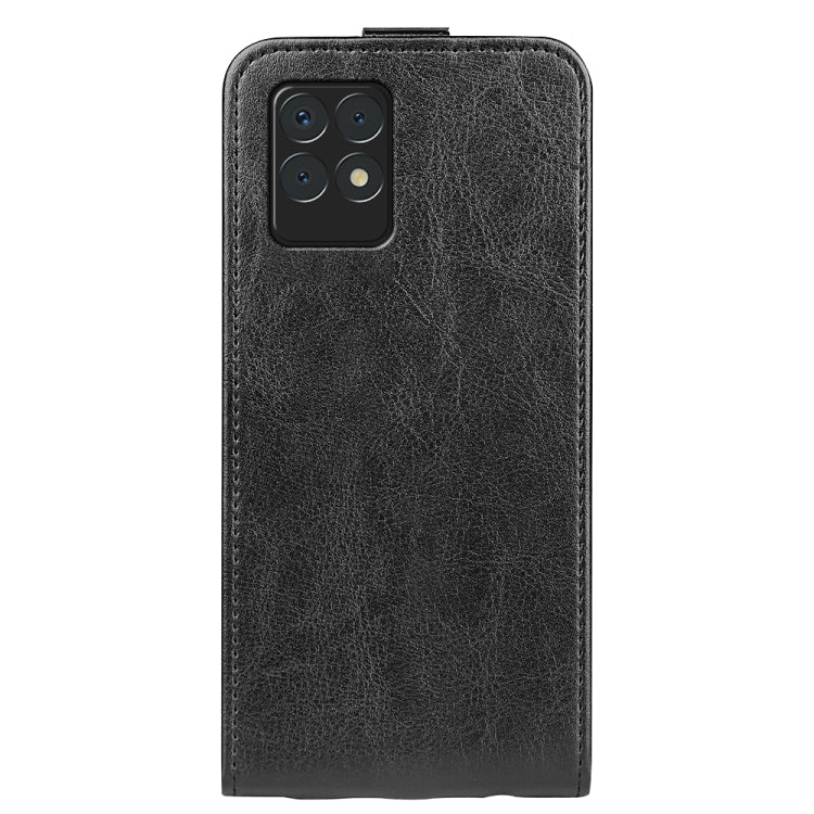 For OPPO Realme 8i R64 Texture Single Vertical Flip Leather Protective Case with Card Slots & Photo Frame