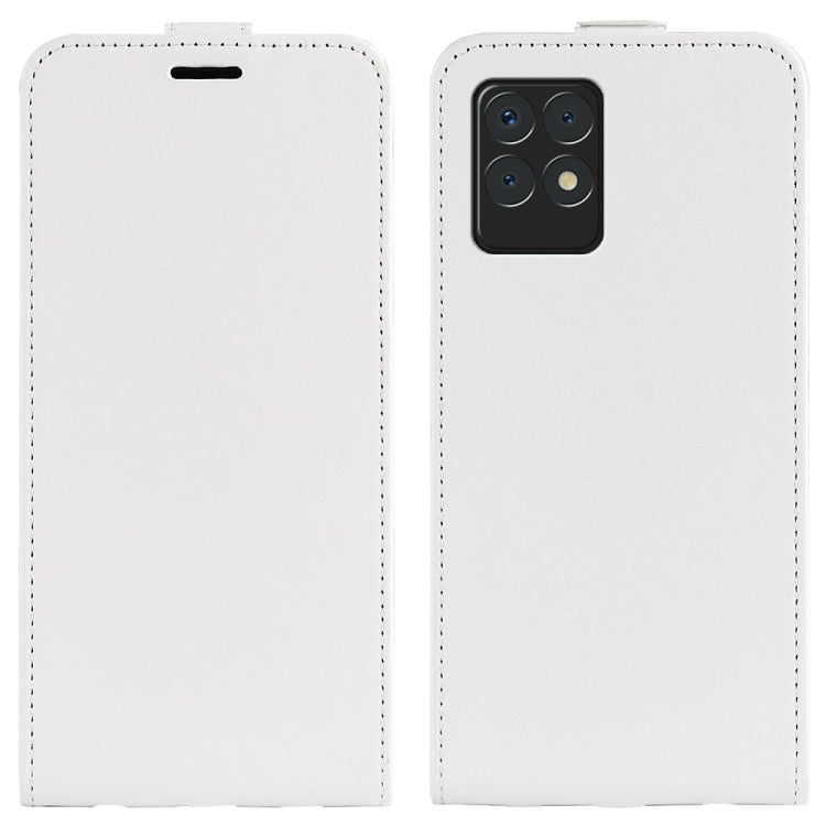 For OPPO Realme 8i R64 Texture Single Vertical Flip Leather Protective Case with Card Slots & Photo Frame