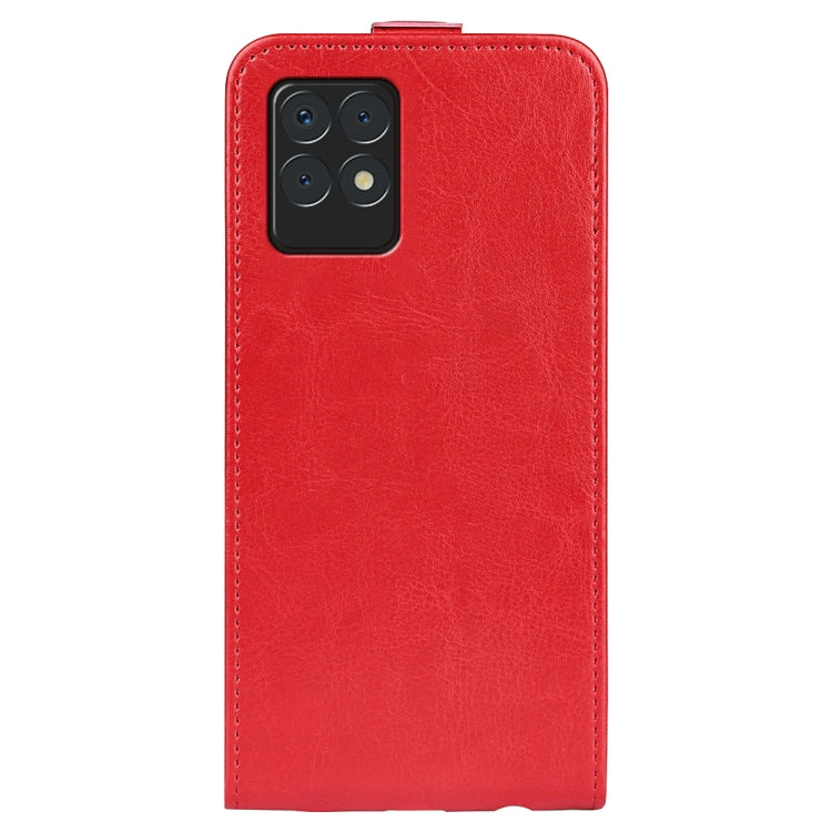 For OPPO Realme 8i R64 Texture Single Vertical Flip Leather Protective Case with Card Slots & Photo Frame