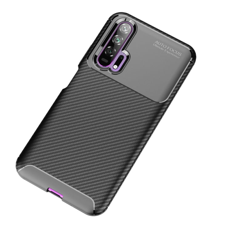 Beetle Series Carbon Fiber Texture Shockproof TPU Case for Huawei Honor 20 Pro
