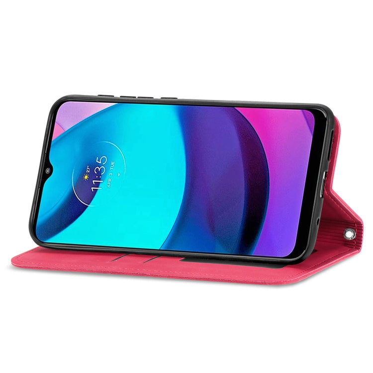 For Motorola Moto E20 Retro Skin Feel Magnetic Horizontal Flip Leather Case with Holder & Card Slots & Wallet & Photo Frame