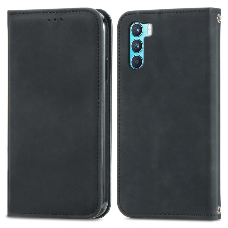 For OPPO K9 Pro Retro Skin Feel Magnetic Horizontal Flip Leather Case with Holder & Card Slots & Wallet & Photo Frame