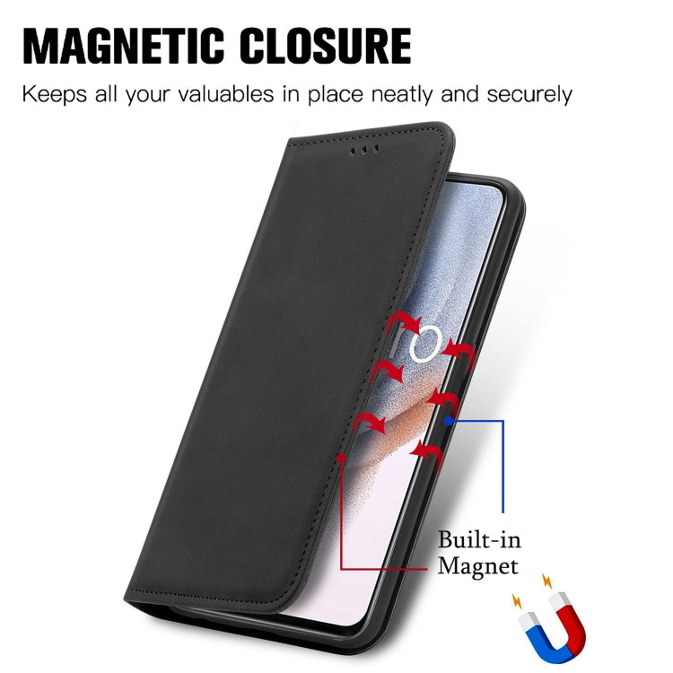 For OPPO K9 Pro Retro Skin Feel Magnetic Horizontal Flip Leather Case with Holder & Card Slots & Wallet & Photo Frame