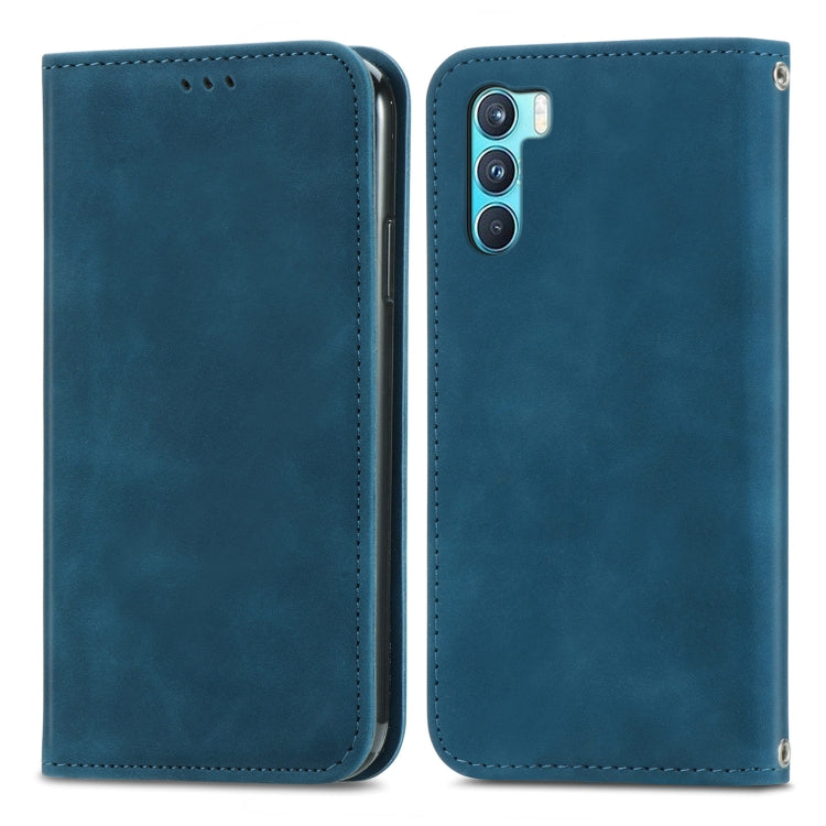 For OPPO K9 Pro Retro Skin Feel Magnetic Horizontal Flip Leather Case with Holder & Card Slots & Wallet & Photo Frame