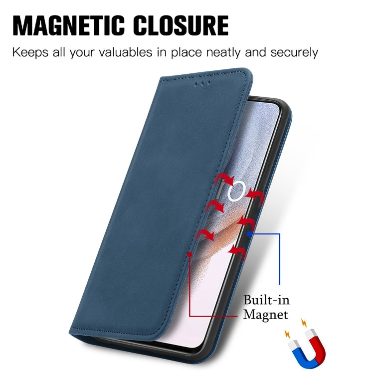 For OPPO K9 Pro Retro Skin Feel Magnetic Horizontal Flip Leather Case with Holder & Card Slots & Wallet & Photo Frame