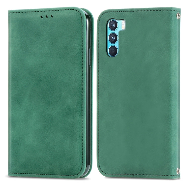 For OPPO K9 Pro Retro Skin Feel Magnetic Horizontal Flip Leather Case with Holder & Card Slots & Wallet & Photo Frame