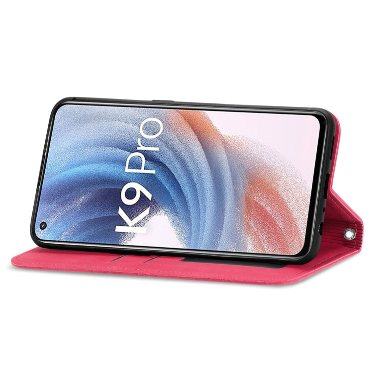 For OPPO K9 Pro Retro Skin Feel Magnetic Horizontal Flip Leather Case with Holder & Card Slots & Wallet & Photo Frame