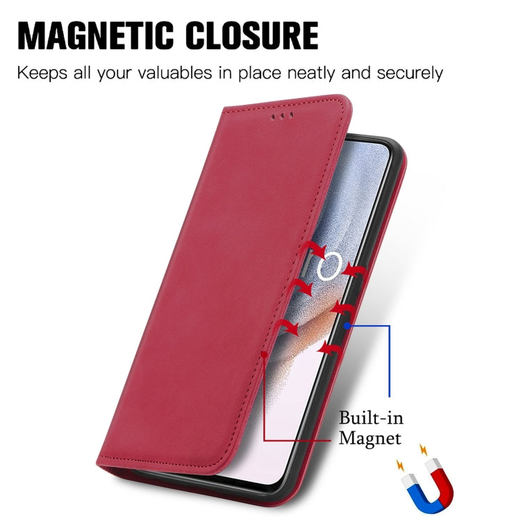 For OPPO K9 Pro Retro Skin Feel Magnetic Horizontal Flip Leather Case with Holder & Card Slots & Wallet & Photo Frame